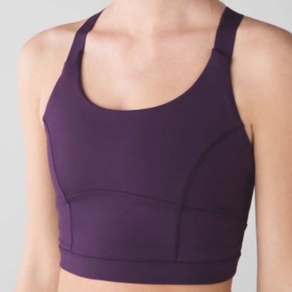 Lululemon pure practice sport bra purple size 4 - Picture 3 of 6